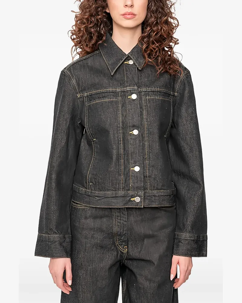Studio Nicholson Tahoe denim jacket - Schwarz Schwarz