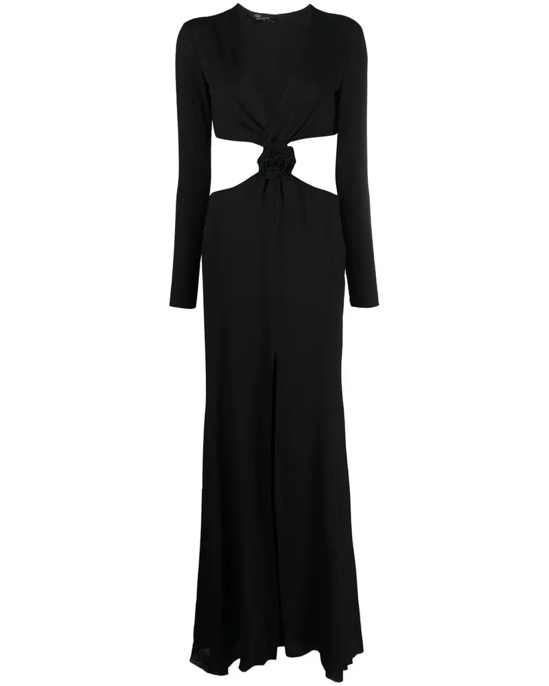 Blumarine Kleid mit Einsätzen - Schwarz Schwarz