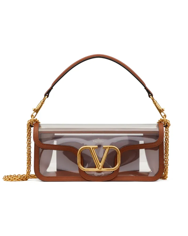 Valentino Garavani Schultertasche mit VLogo - Braun Braun