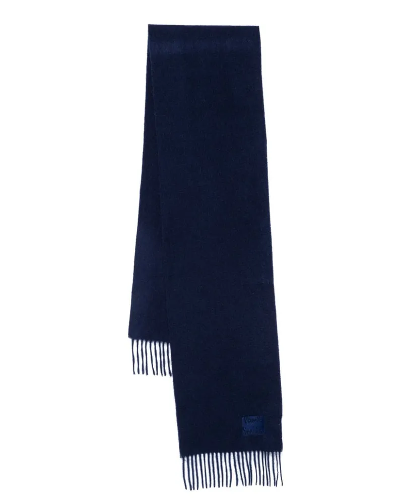 Paul Smith Kaschmirschal mit Logo-Stickerei - Blau Blau