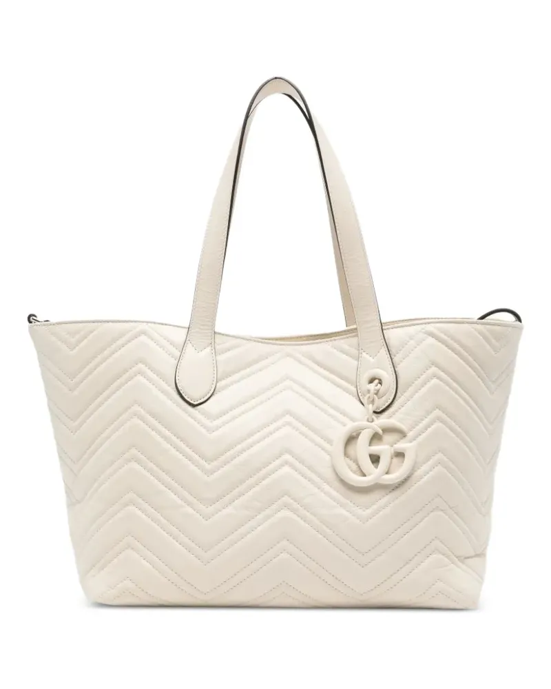 Gucci Shopper mit Logo-Anhänger - Nude Nude