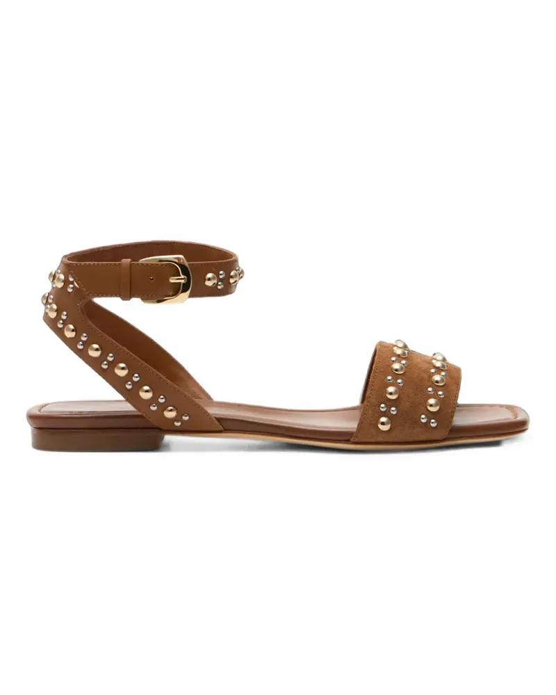 Stuart Weitzman Perry Sandalen mit Nieten - Braun Braun