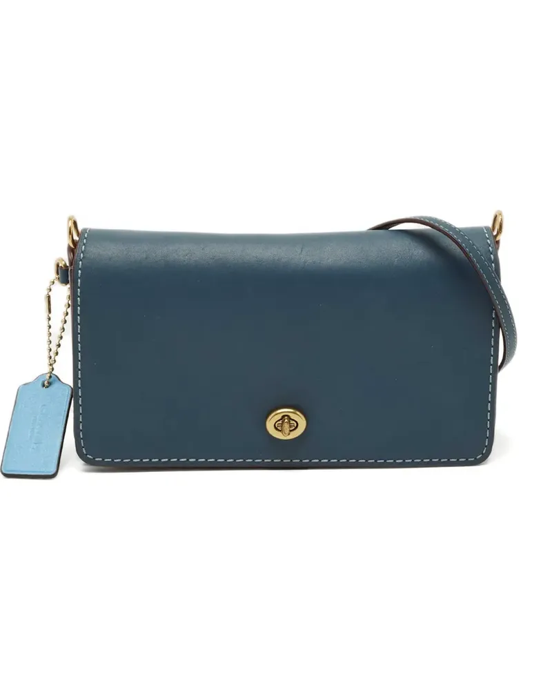 Coach Dinky leather crossbody bag - Blau Blau