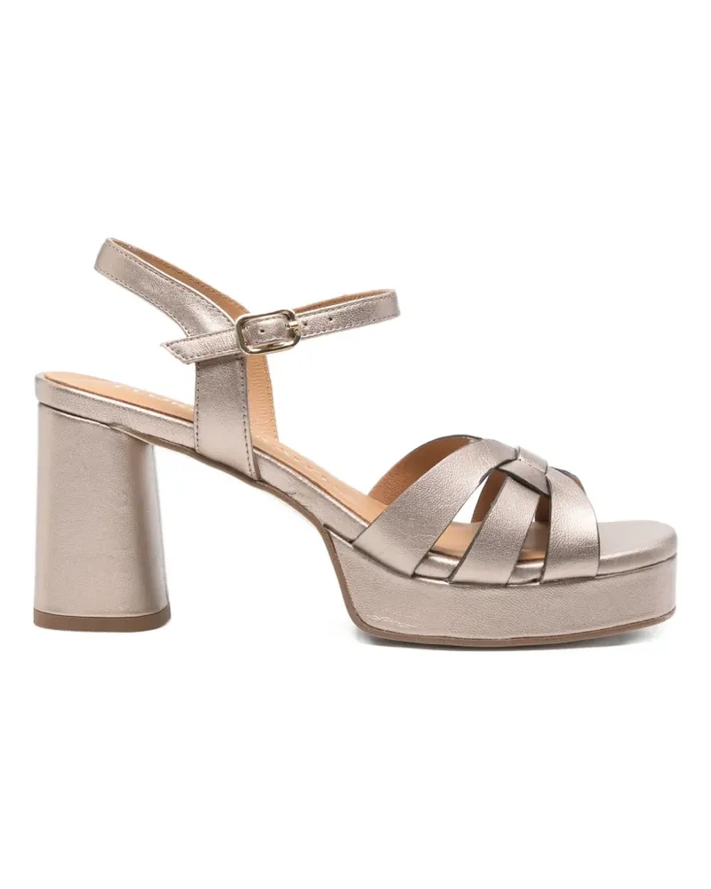 Pedro Miralles sqaue-toe sandals - Nude Nude