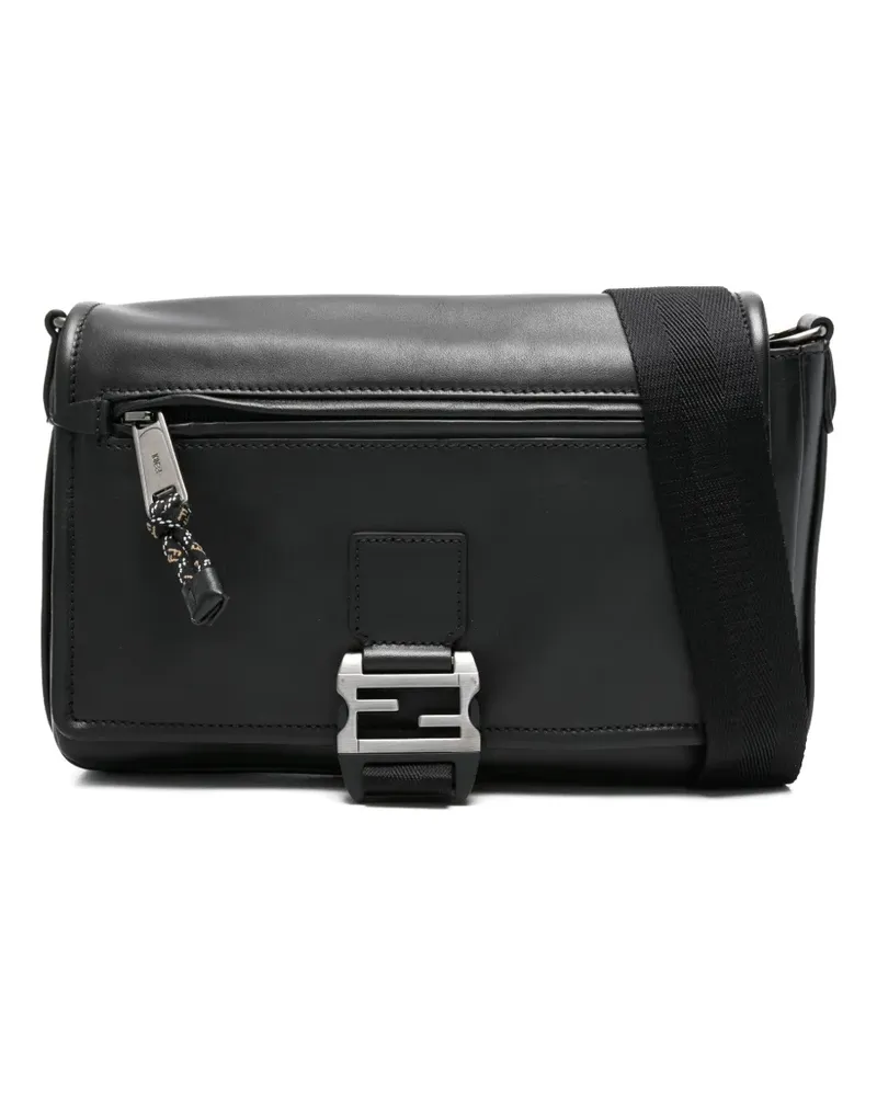 Fendi Flux Kuriertasche aus Leder - Schwarz Schwarz