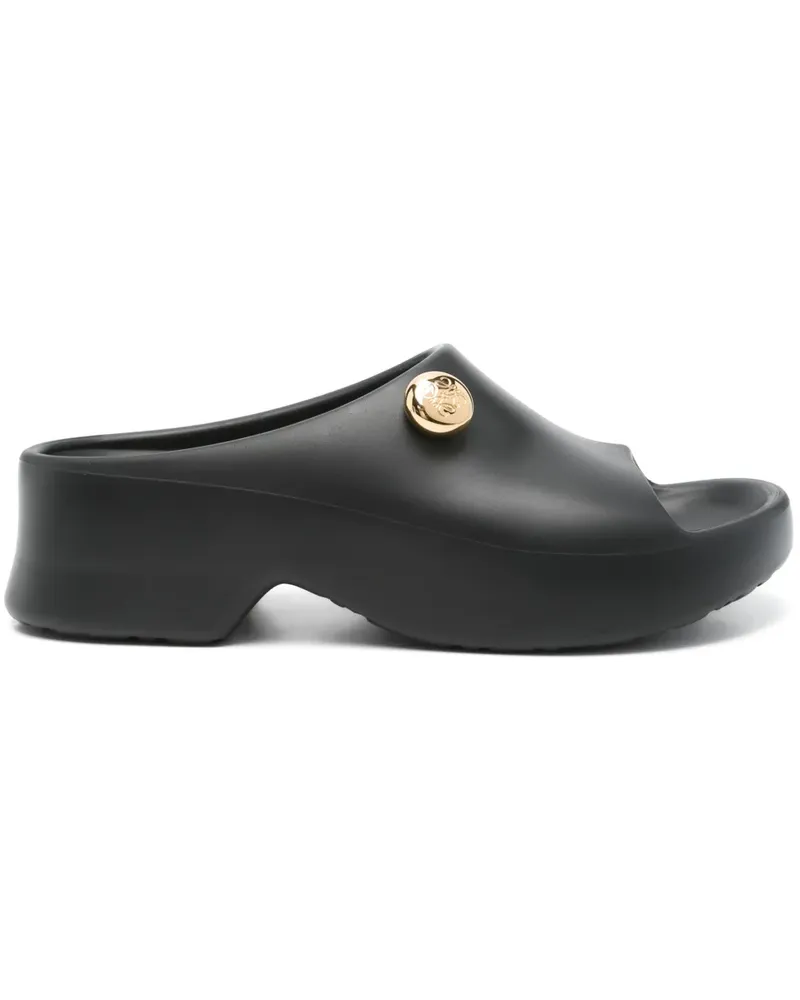 Loewe Foam Pebble Mules 30mm - Schwarz Schwarz