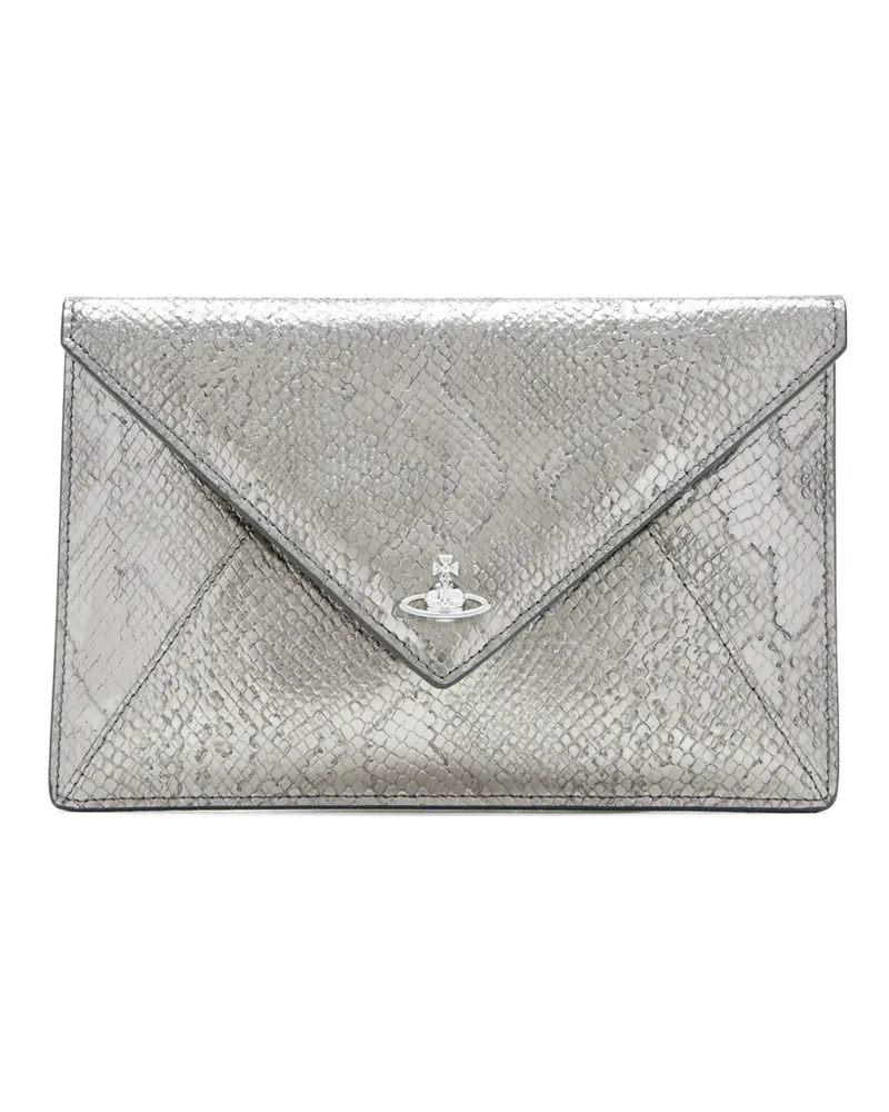 Vivienne Westwood Orb clutch bag - Silber Silber