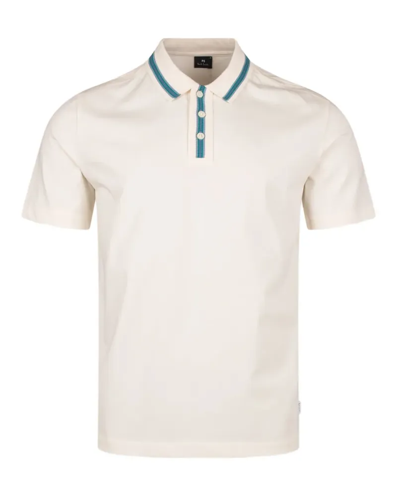 Paul Smith stripe-trim short-sleeve polo shirt - Nude Nude