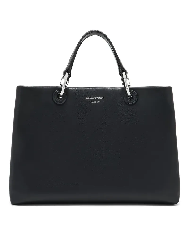 Emporio Armani Mittelgroße Tote Bag - Schwarz Schwarz