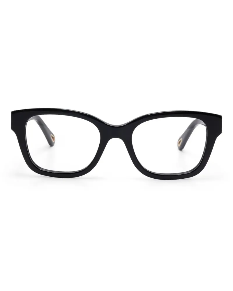 Chloé Brille mit eckigem Gestell - Schwarz Schwarz