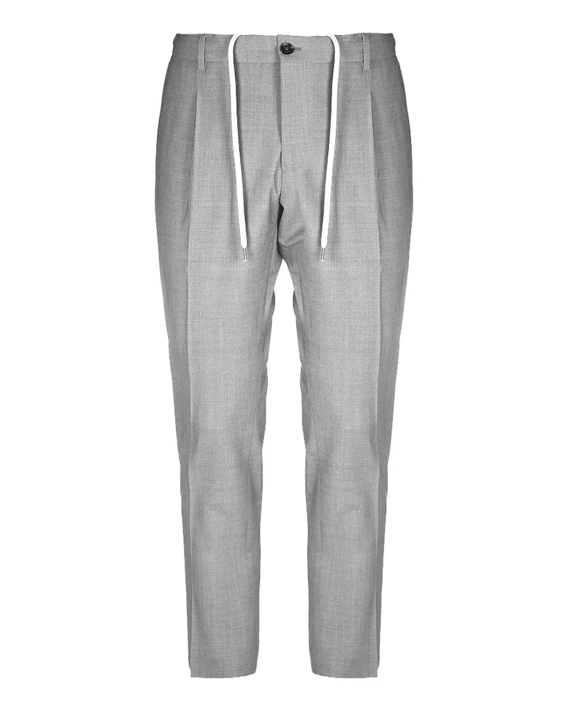 Be Able Riccardo drawstring pleated trousers - Grau Grau
