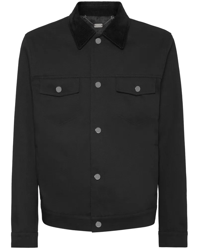 Billionaire Jacke aus Baumwolle - Schwarz Schwarz