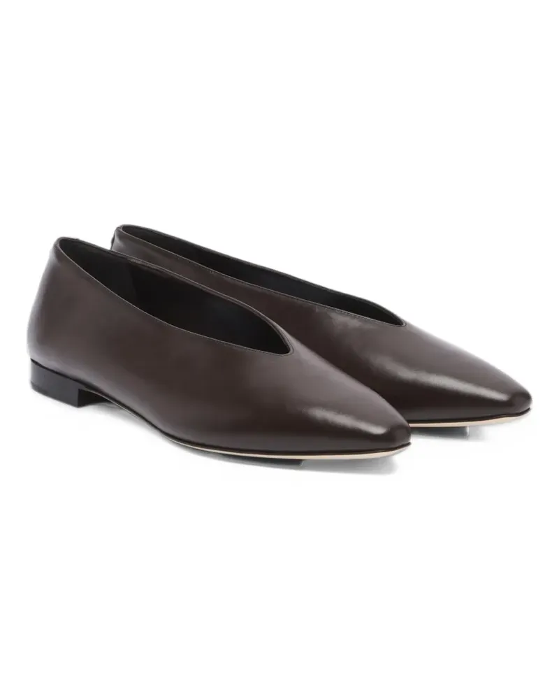 Jimmy Choo Margot pointed-toe flat pumps - Braun Braun