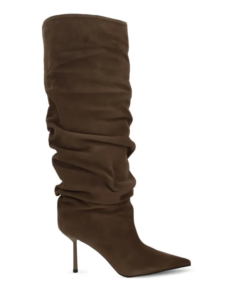 Le Silla Bella Stiefel mit gerafftem Schaft - Braun Braun