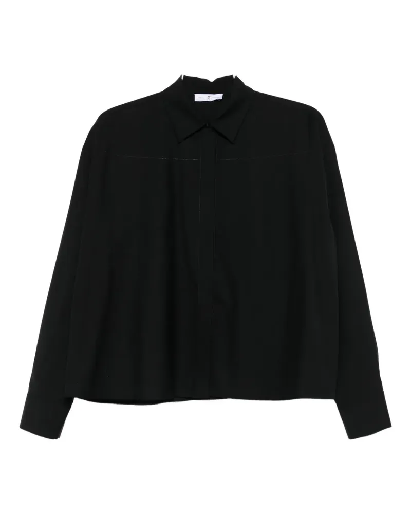 PT TORINO long-sleeve wool shirt - Schwarz Schwarz
