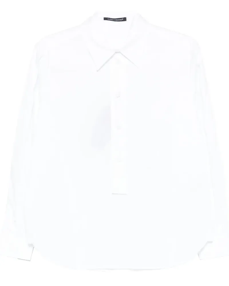 Luisa Cerano Langärmelige Bluse - Weiß Weiß