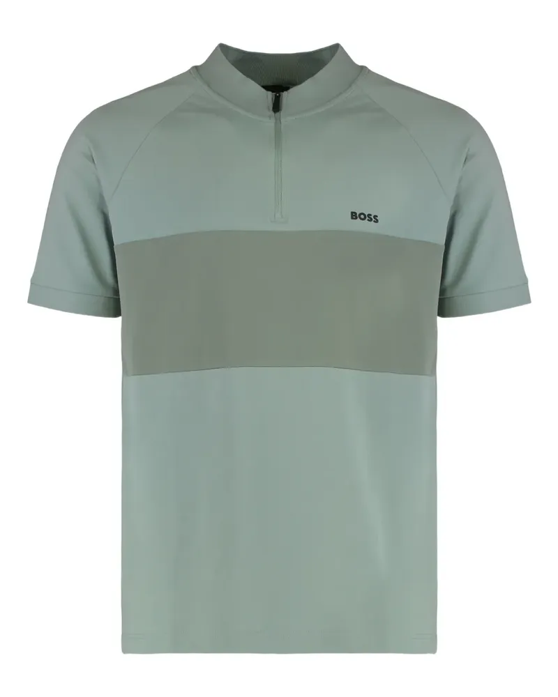 HUGO BOSS Poloshirt mit Reißverschluss - Grün Grün