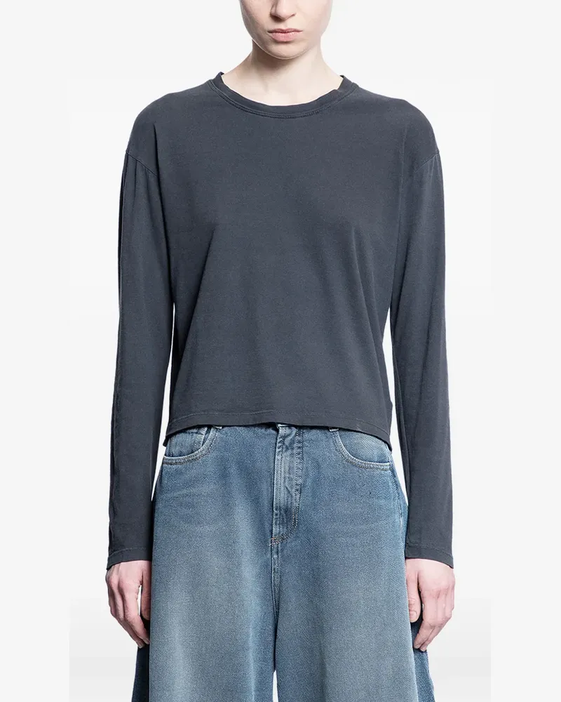 James Perse Klassisches Langarmshirt - Weiß Weiß