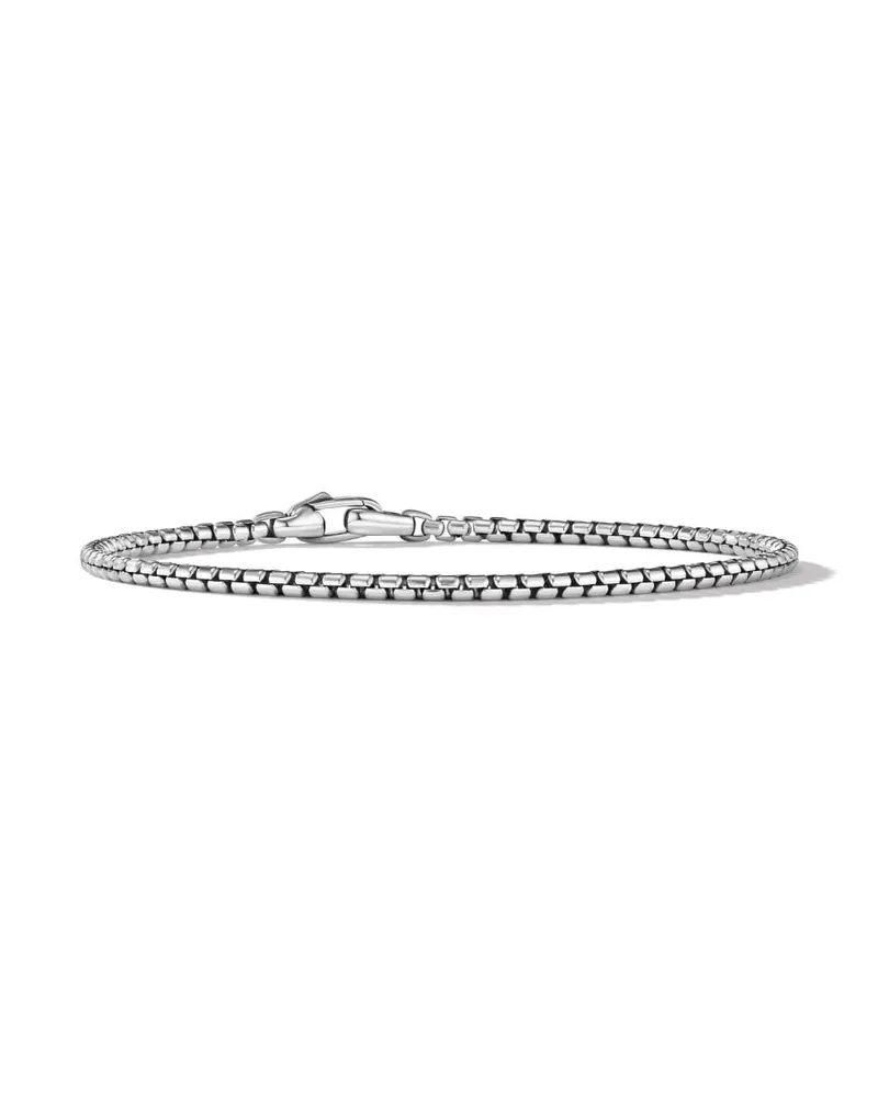 David Yurman Box Chain Armband aus Sterlingsilber 2,7mm Silber