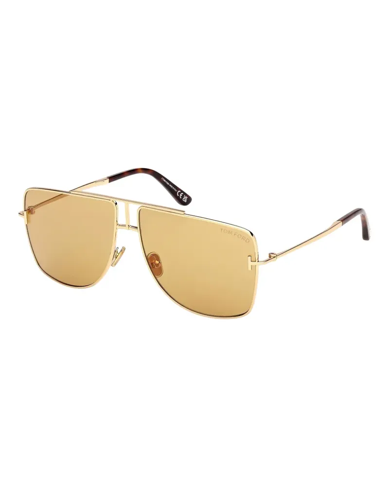 Tom Ford pilot frame FT1307 sunglasses - Gold Gold