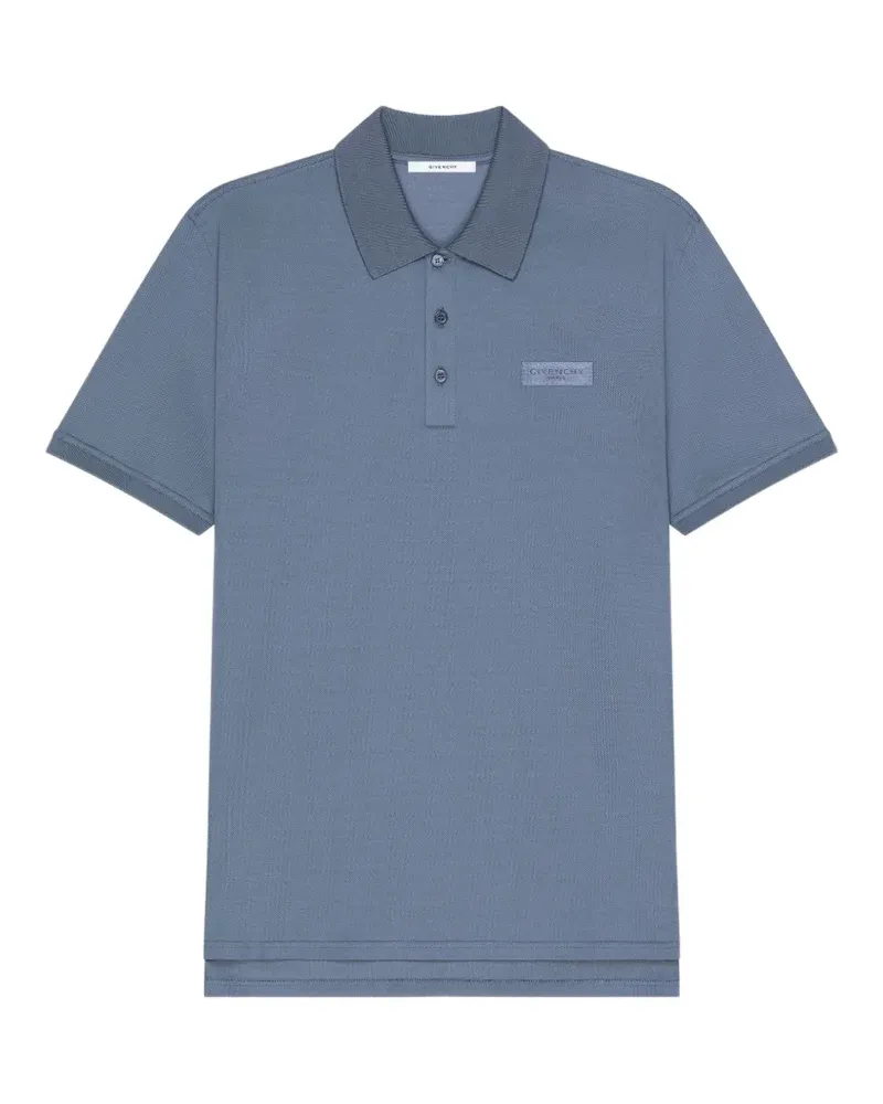 Givenchy Poloshirt mit  Paris-Ripsband - Blau Blau