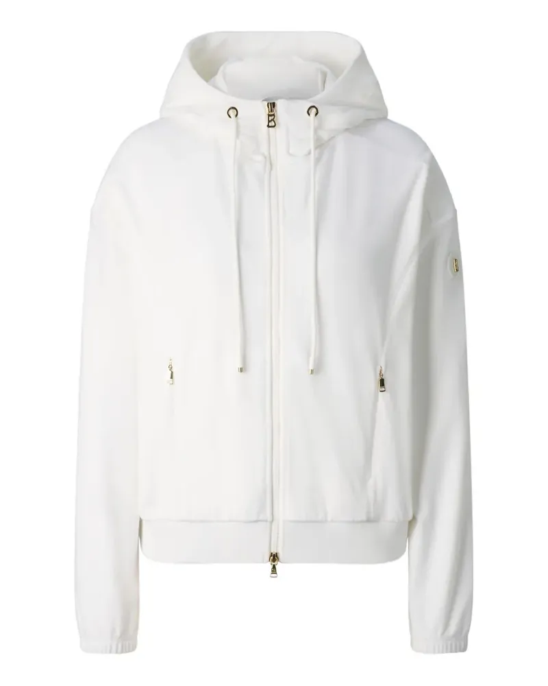 Bogner Francine velvet-effect hooded jacket - Weiß Weiß