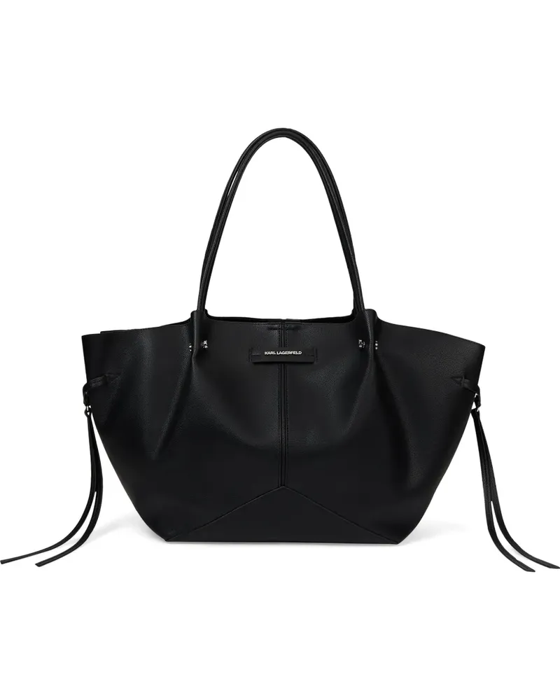 Karl Lagerfeld K/Pierced top-handle tote bag - Schwarz Schwarz
