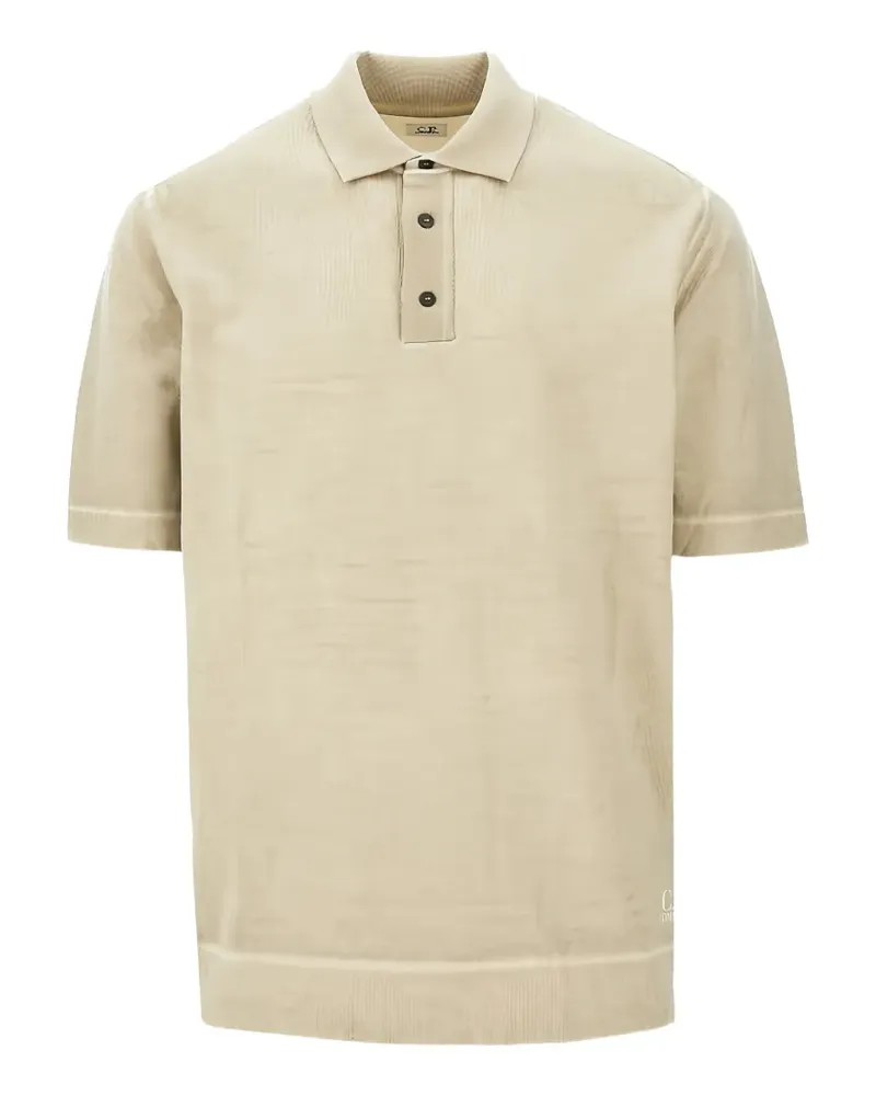 C.P. Company Poloshirt mit Knopfleiste - Nude Nude