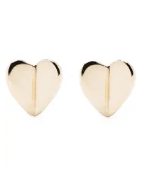 Dinny Hall 10kt Folded Hearts Gelbgoldohrstecker Gold