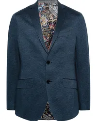 Etro Sakko mit Jacquardmuster Blau