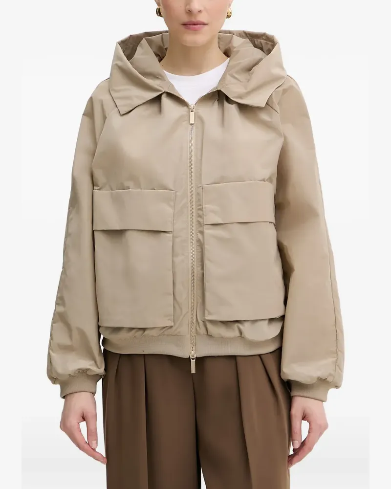 Armani Exchange hooded zip-up jacket - Nude Nude