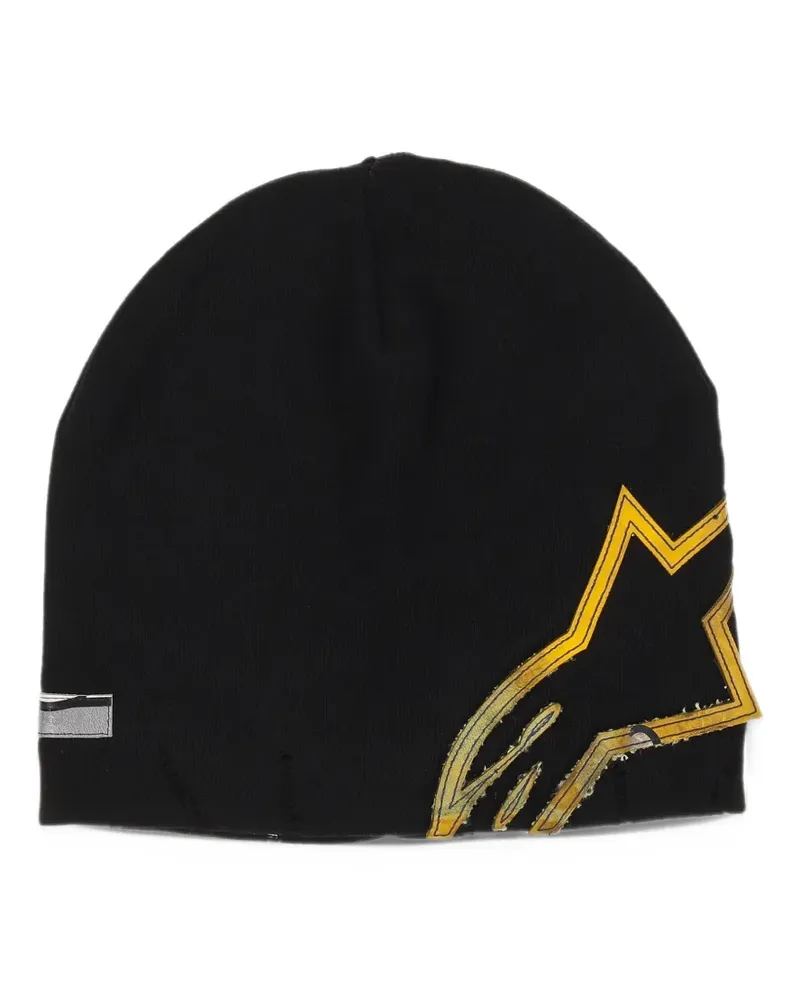 Alpinestars Lowside graphic-print beanie hat - Schwarz Schwarz