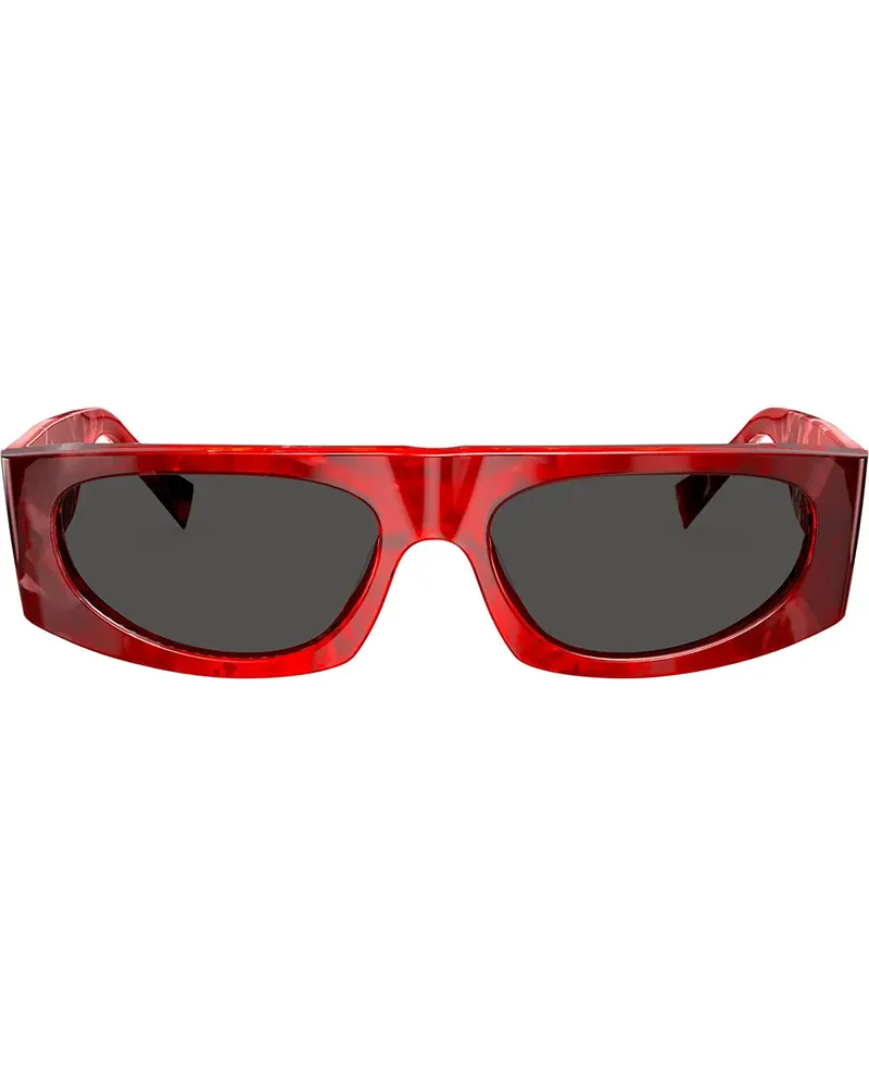 Alain Mikli Sonnenbrille mit eckigem Gestell - Rot Rot