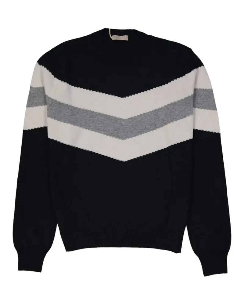 Herno chevron-pattern sweater - Blau Blau