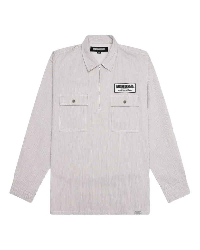 Neighborhood stripe pocket polo shirt - Nude Nude