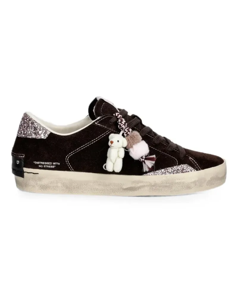 Crime Distressed-Sneakers mit Glitzer - Braun Braun