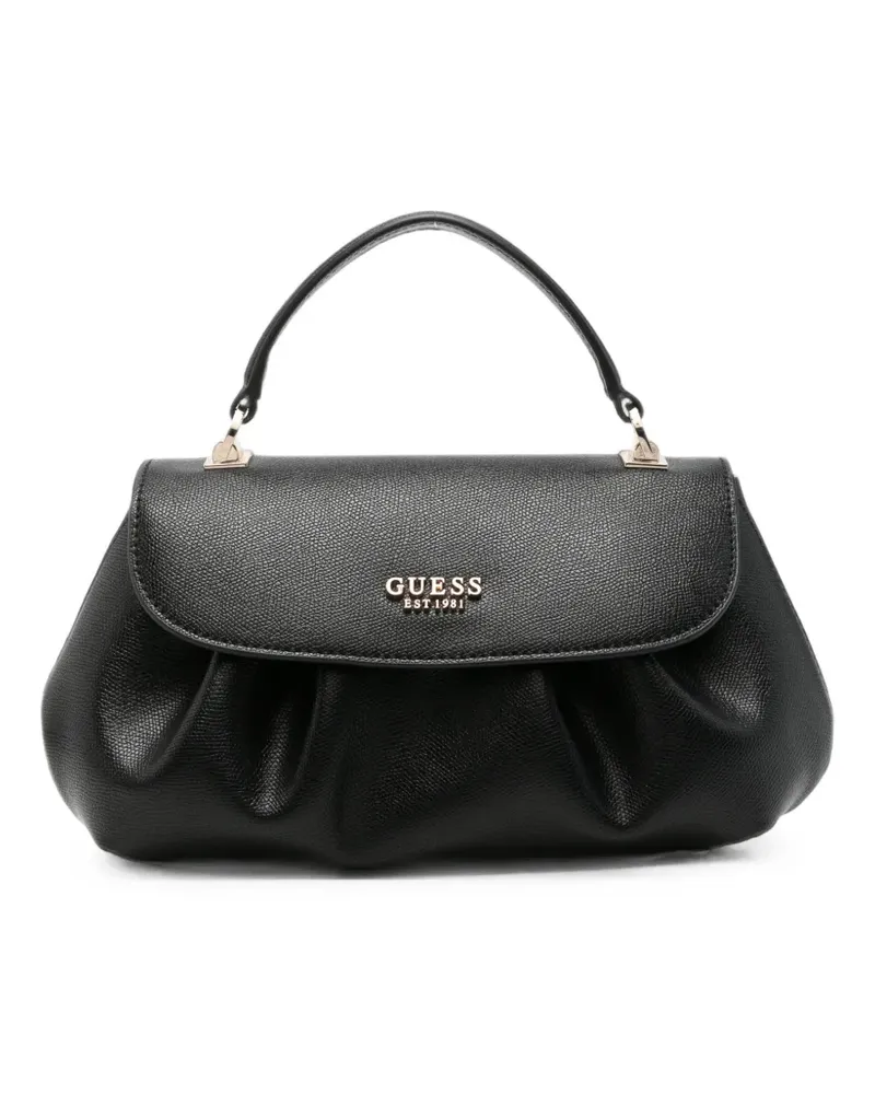 Guess pebbled leather handbag - Schwarz Schwarz