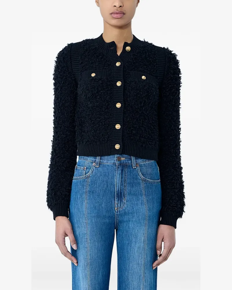 Chloé button-front cropped cardigan - Schwarz Schwarz