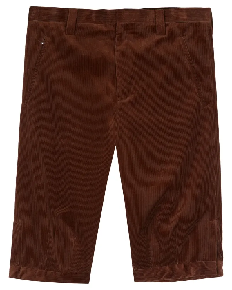 Rier Bermudas aus Cord - Braun Braun