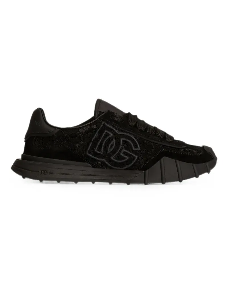 Dolce & Gabbana DG Athletic sneakers in lace - Schwarz Schwarz
