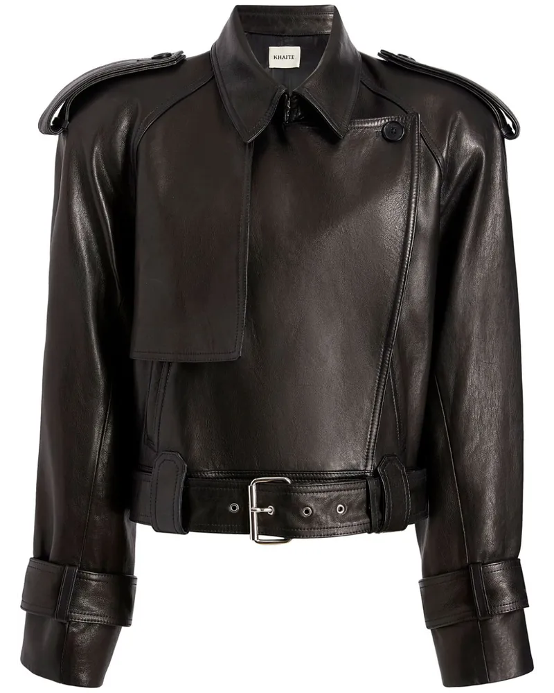 KHAITE The Hammond Lederjacke - Schwarz Schwarz