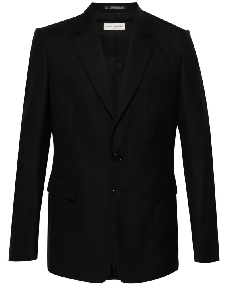 Dries van Noten Einreihiges Sakko - Schwarz Schwarz