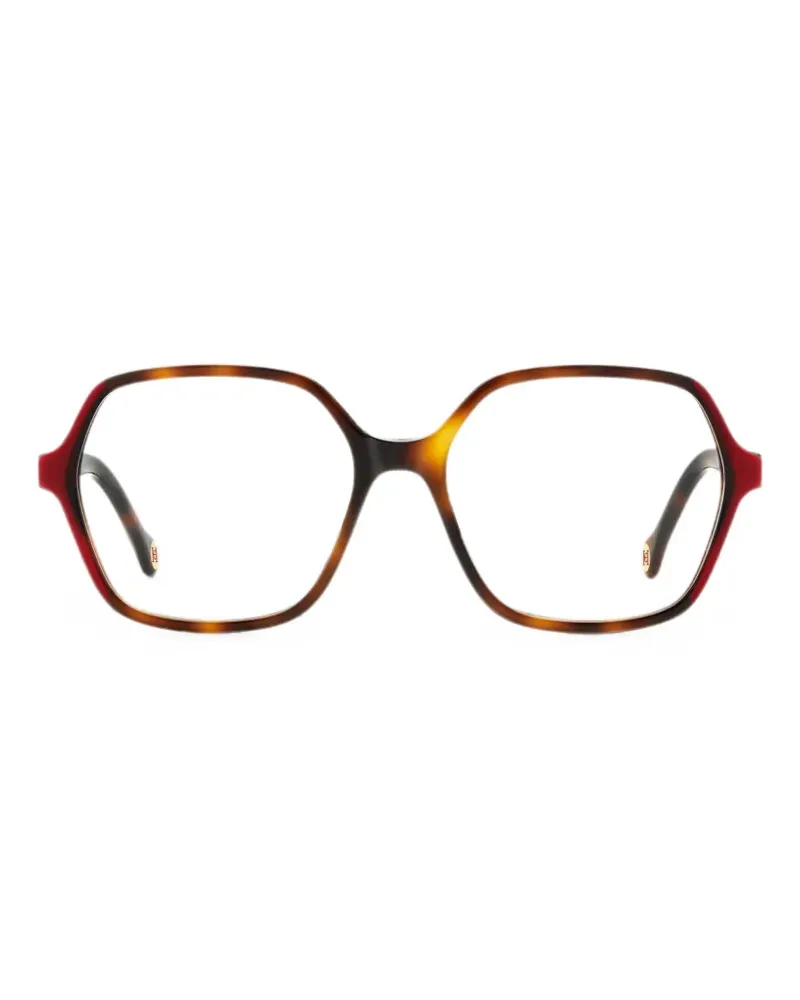 Carolina Herrera New York Brille mit geometrischem Gestell - Braun Braun