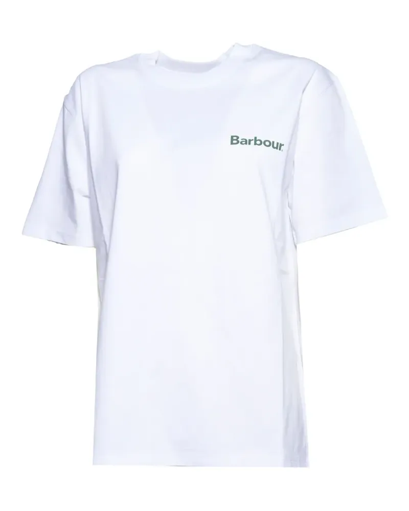 Barbour logo-print T-shirt - Weiß Weiß