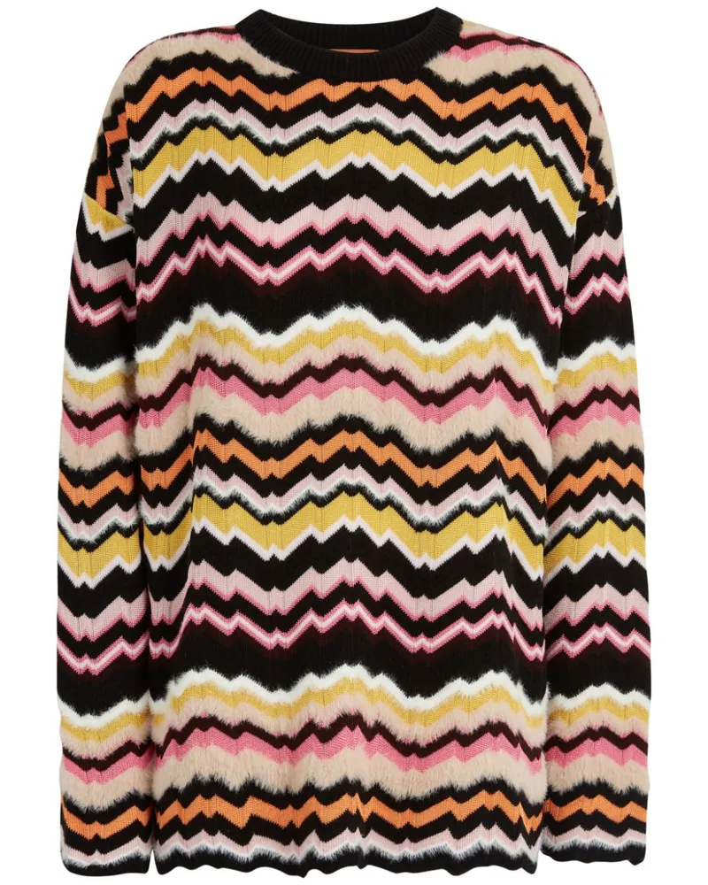 Missoni Pullover im Oversized-Look Schwarz