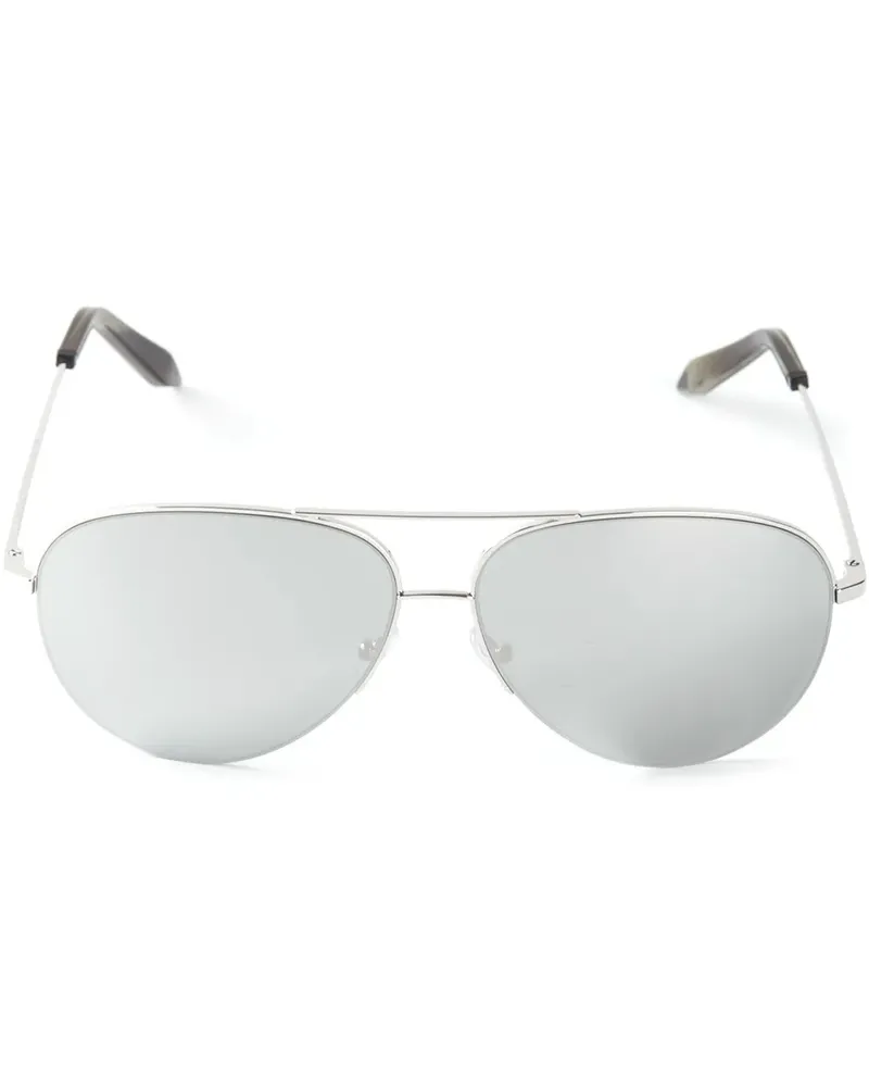 Victoria Beckham Klassische Pilotenbrille - Metallic Metallic
