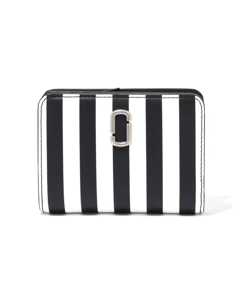 Marc Jacobs Mini The Stripe Portemonnaie - Schwarz Schwarz