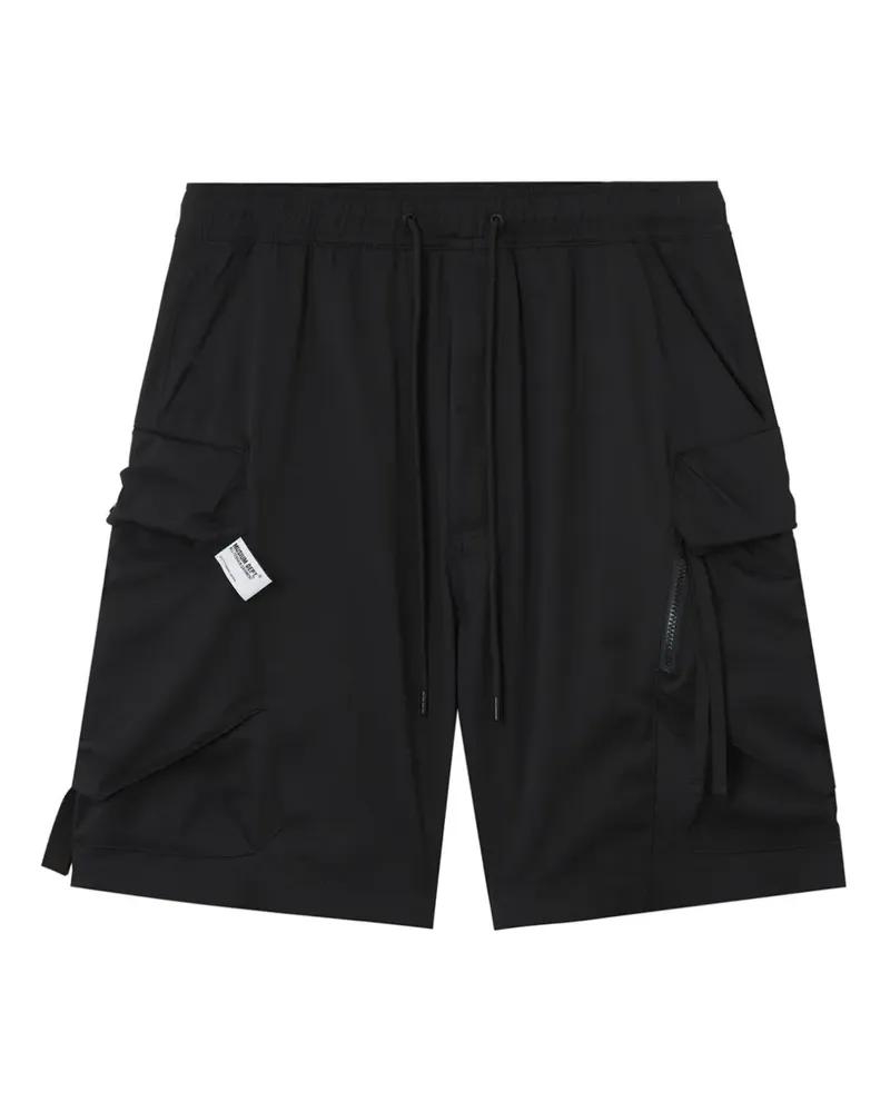 Musium Div. Shorts mit aufgesetzter Tasche - Schwarz Schwarz