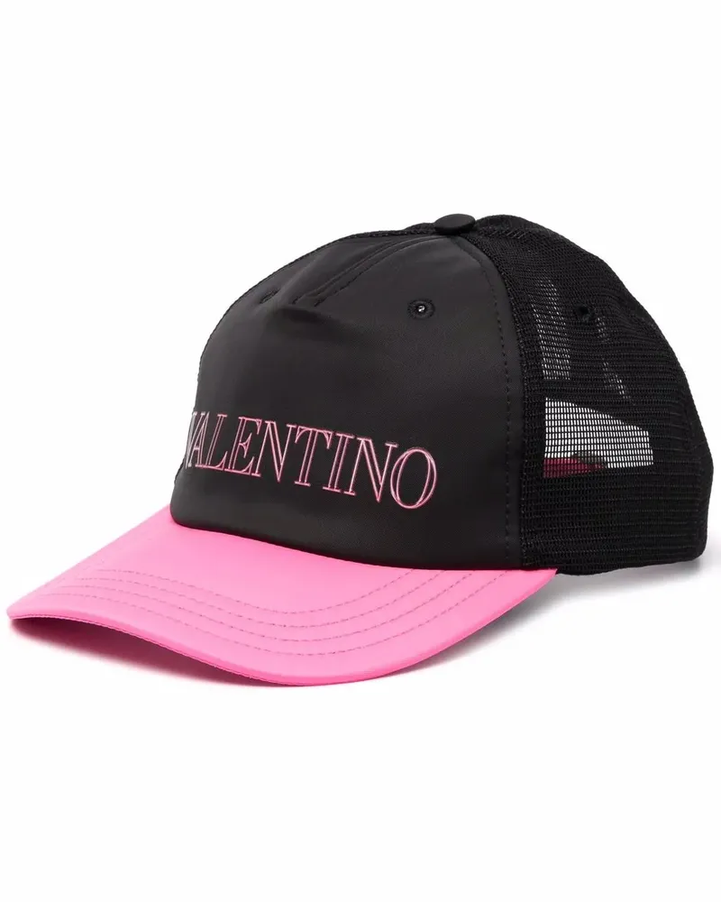 Valentino Garavani Baseballkappe mit Mesh - Schwarz Schwarz
