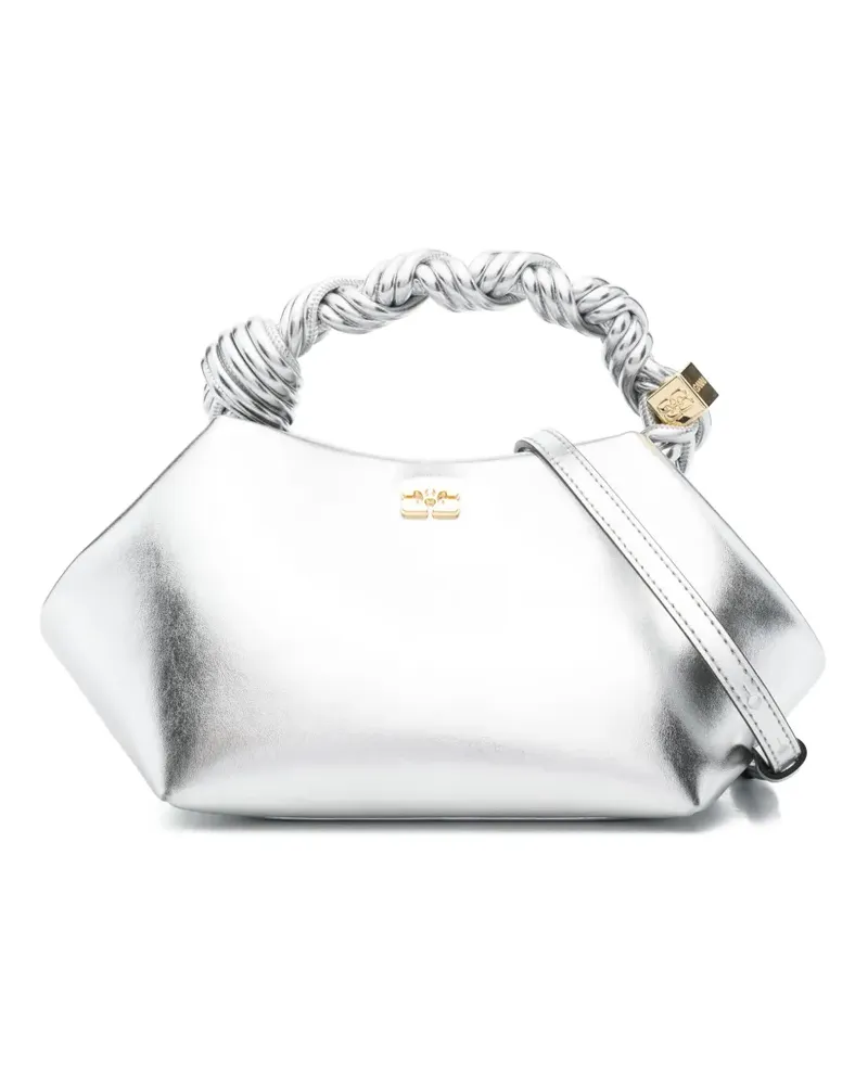 Ganni Mini Bou Handtasche - Silber Silber